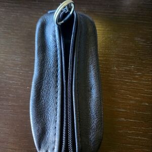 Genuine Black Leather Key Holder
